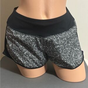 Nike DRI-FIT Black and White Women's Running Shorts